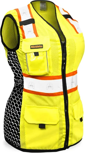 Vista 13 de KwikSafety - Charlotte, NC - FIRST LADY Safety Vest for Women, High Visibility Reflective Strips, Meets ANSI & OSHA