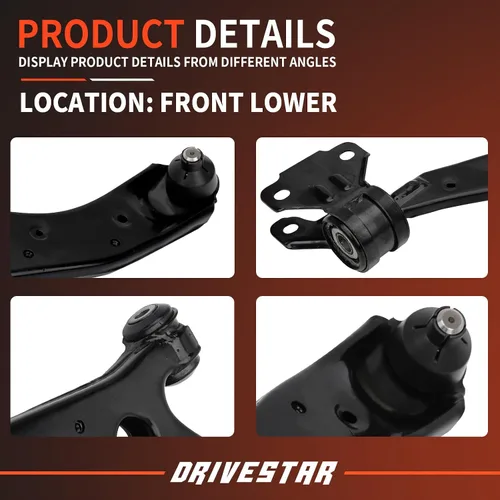 Vista 2 de RK621271 RK621270 Brazos de control inferiores izquierdo del conductor delantero, 2 unidades For Mazda 3 2010 2011 2012 2013, 2.0L/ 2.5L ONLY