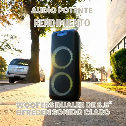 Vista 2 de Rockville Rock Party 6 Dual 6.5" Portable Rechargeable Bluetooth Speaker