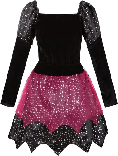 Vista 2 de Disfraces de Halloween de bruja para niñas, disfraz de cosplay