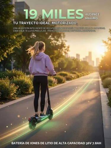 Vista 3 de isinwheel Scooter eléctrico S9 S9 Pro, 19 MPH, 350W, plegable S9Pro Negro