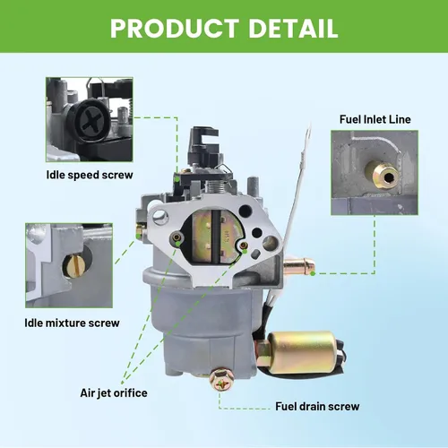 Vista 6 de 951-05149 Carburador con filtro de aire para cortacésped MTD HY-4P90F Craftsman LT1500 R1000 Husky LT4200 Cortacésped 4P90HUA 4P90HUB 4P90HUC 420cc