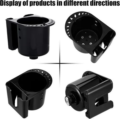 Vista 3 de Hoolerry 2 soportes multifuncionales para tazas de kayak, botella de bebida, soporte para teléfono y herramientas de pesca, accesorios de pesca