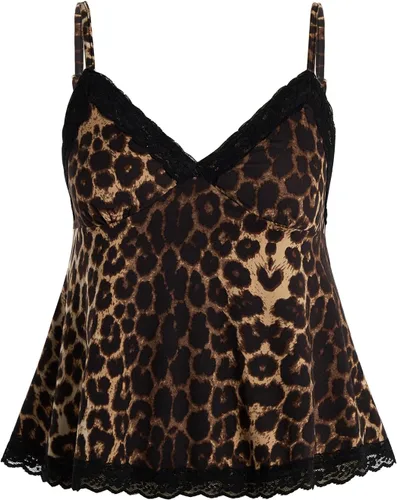 Vista 11 de SOLY HUX Tops tipo babydoll a rayas con encaje Y2K para mujer Negro (Black Polka Dots)