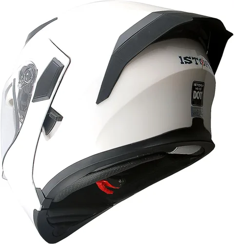 Vista 26 de 1Storm Casco modular de cara completa para motocicleta con doble visera abatible y protector solar: HB89 Flecha Azul