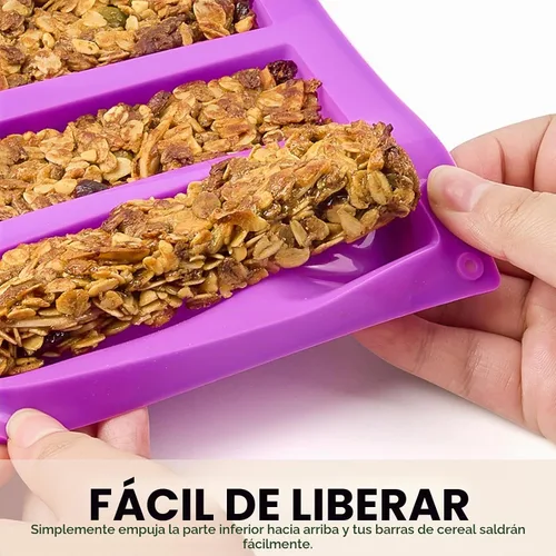 Vista 4 de Puyeipt Moldes de barra de granola, paquete de 2, 16 cavidades