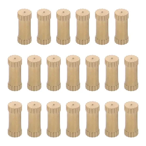 Vista 35 de Tuercas moleteadas de rosca hembra M2x3mm OD Tuercas de inserción roscadas de latón Tuercas de incrustación hidráulicas soldadas juntas Kit surtido