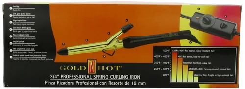 Vista 2 de Gold 'N Hot - Rizador profesional con agarre de resorte, 3/4 pulgadas