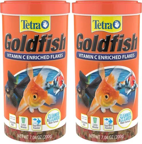 Vista 26 de Tetra Goldfish Flakes, dieta nutricionalmente equilibrada para peces de acuario, copos enriquecidos con vitamina C, 0.42 onzas