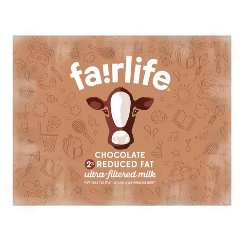 Vista 5 de Fairlife - Leche ultrafiltrada sabor a chocolate con 2% de grasa reducida, 12/8 onzas líquidas. Peso neto de 96 onzas líquidas