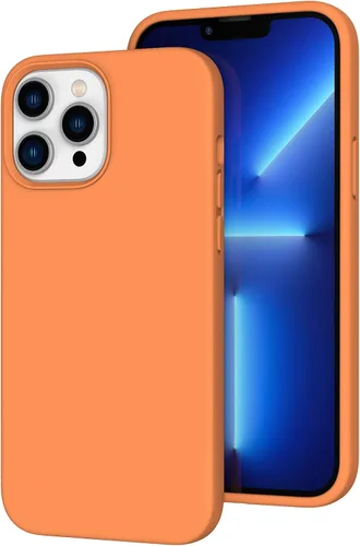 Vista 199 de Funda de silicona líquida compatible con iPhone 12 Pro Max 6.7 pulgadas, funda de gel de protección completa con forro de microfibra, funda