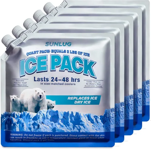 Vista 8 de Paquetes de hielo para enfriadores, paquetes de hielo reutilizables para enfriadores, paquetes de congelador de larga duración para bolsa