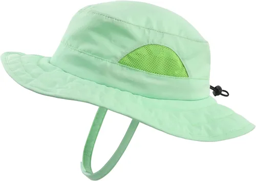 Vista 21 de Connectyle Sombrero de sol para niños y niñas, sombrero de pescador de ala ancha UPF 50+, sombrero de protección solar, sombrero transpirable