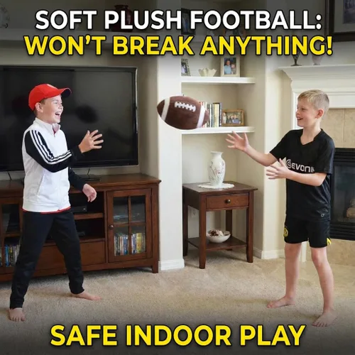 Vista 8 de CatchStar Almohada de felpa de fútbol para niños: suave doble costura 1000+ tiro probado juguete de peluche duradero - Regalos de juego