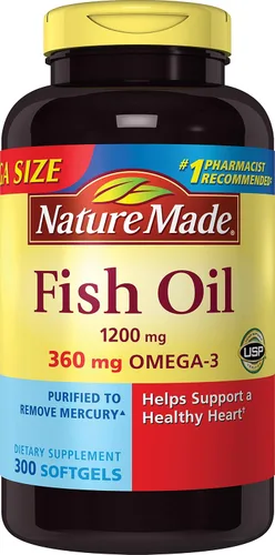 Vista 4 de Nature Made 200 cápsulas de gel líquido de aceite de pescado, 0.04 oz (1200 mg= 360 mg de omega 3)