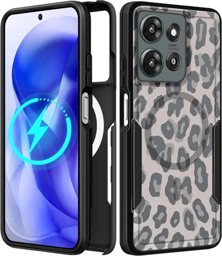 Vista 32 de Funda para Moto G 5G 2024 – Compatible con MagSafe para mujeres y niñas, bonita funda protectora magnética para teléfono, diseño femenino Kawaii