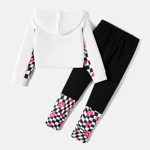 Vista 2 de LOL Surprise Ropa para niñas sudadera con capucha y pantalón de manga larga con estampado de estrellas conjunto de 2 piezas