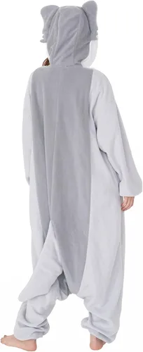 Vista 5 de Disfraz de Kigurumi de Lobo de Plata