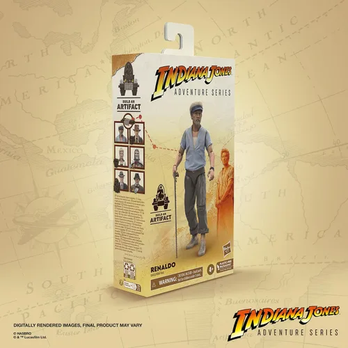 Vista 8 de Indiana Jones and The Dial of Destiny Adventure Series - Figura de acción Renaldo, figuras de acción de 6 pulgadas, juguetes para niños a partir