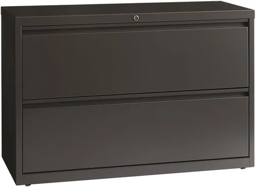 Vista 5 de Pemberly Row Archivador lateral de metal moderno con 2 cajones de 42" en color beige