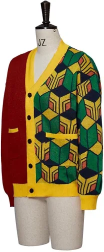 Vista 4 de Anime Demon Tomioka Giyuu - Chaqueta de punto Giyuu