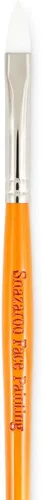 Vista 11 de Snazaroo Cepillo profesional para pintura facial, plano fino Made from Toray, Synthetic Fibers, Soft, Durable Face & Body Paint Brushes; Washable