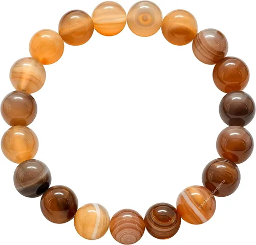 Vista 859 de Amazing Gemstone Crystal Bracelet for Women Men's Gifts - Protection Healing Crystal Bracelet - 8mm Gemstone Beaded Stretchable Bracelet Pulseras