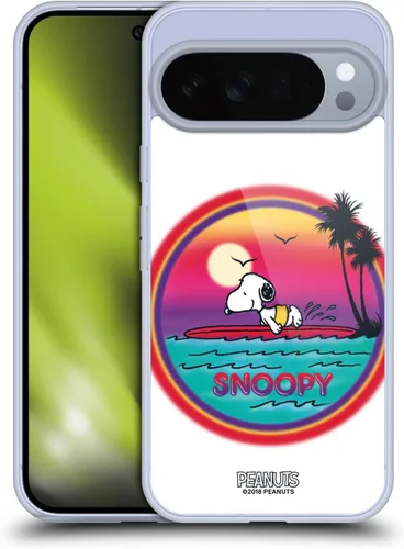 Vista 149 de Head Case Designs Officially Licensed Peanuts Beach Surf Snoopy Boardwalk Airbrush Gel Case [Military Grade Protection] Compatible with Google Pixel