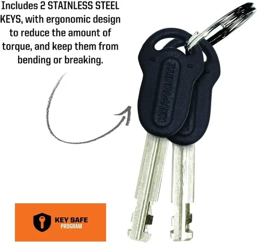 Vista 5 de Kryptonite Kryptolok - Candado en U, 1/2 pulgada (12.7 mm), con arco de cierre en U flexible. Bike-U-Lock