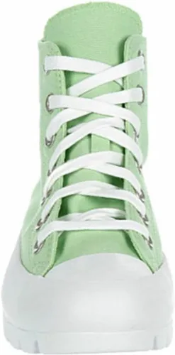Vista 3 de Converse Chuck Taylor All Star Lugged High Canvas Sneaker - Zapatos deportivos de lona con cordones estilo cierre - menta neónblanconegro