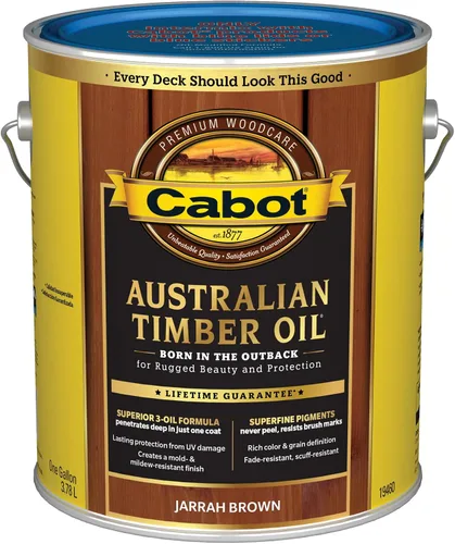 Vista 26 de Cabot Aceite de madera australiano, natural, 1 cuarto de galón