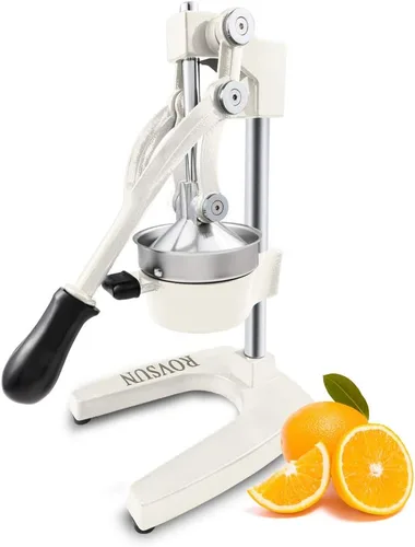 Vista 9 de Rovsun - Exprimidor de cítricos manual para uso comercial, para exprimir jugo de frutas, cítricos, naranja, limón y granada, Negro