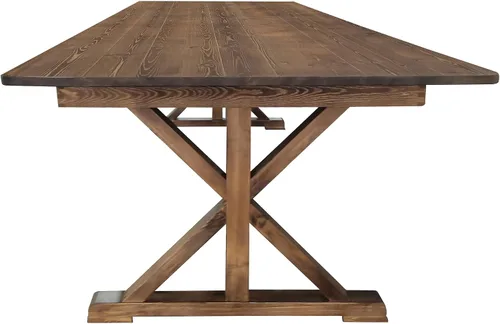 Vista 7 de Flash Furniture Hercules - Mesa de comedor plegable con patas en X, mesa rectangular de pino macizo de grado comercial para 10, 9 x 40 pulgadas