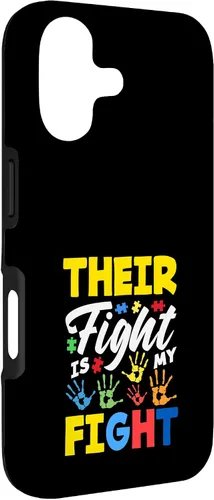 Vista 3 de Their Fight is My Fight Autism Awareness Case for iPhone 17