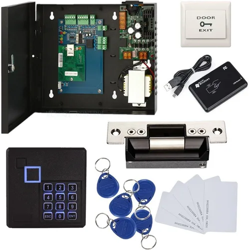 Vista 11 de TCP/IP Sistema de Control de Acceso para una Puerta con Tarjeta/Llavero/Código PIN, Registro de Historial de Entradas, Bloqueo Magnético, Lector