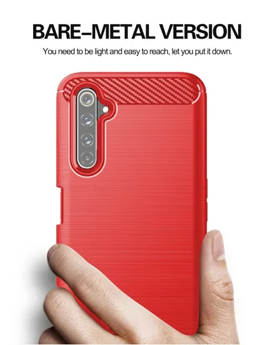 Vista 6 de Asuwish Funda de teléfono para Oppo Realme 6 Pro con protector de pantalla de vidrio templado y accesorios para celda, suave y delgada, goma