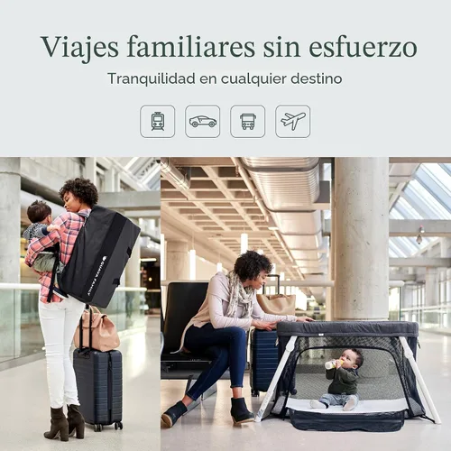 Vista 2 de Cuna de viaje y corralito portátil para bebé Lotus