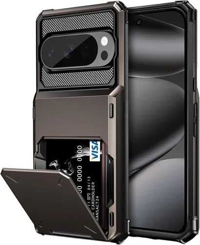 Vista 18 de Vofolen Funda tipo cartera para Moto G Play 2025 con tarjetero de doble capa, resistente, a prueba de golpes, protección contra caídas, tapa oculta