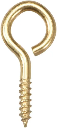 Vista 9 de uxcell Ganchos de ojo de tornillo pequeños de 0.59 pulgadas Tornillos autorroscantes Percha atornillada de acero al carbono Ganchos de anillo