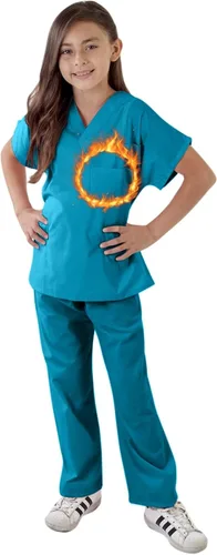 Vista 6 de M&M SCRUBS Conjunto de ropa quirúrgica súper suave para niños Ceil