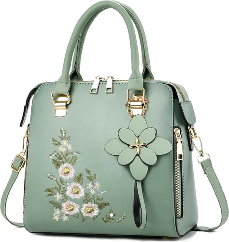 Vista 11 de Bolso de mano bordado con asa superior y bolso ligero para mujer