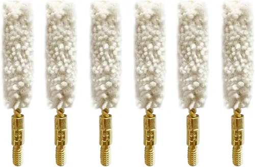 Vista 9 de . 22 Cal Bore Mop Gun Cepillo de limpieza para pistola de rifle de 22 lr (6 piezas)