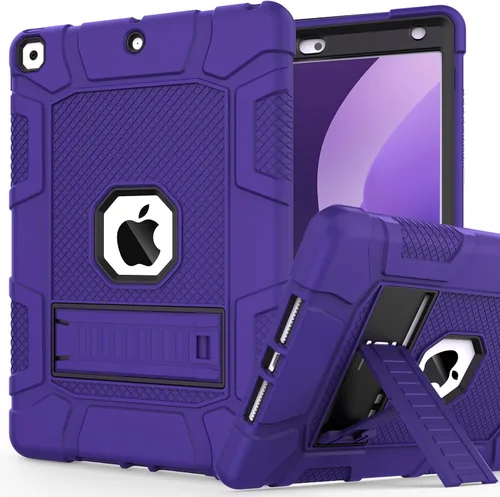 Vista 12 de Funda para iPad de 7ª/8ª generación, funda para iPad 10.2, híbrida, resistente, a prueba de golpes, funda de protección contra caídas construida