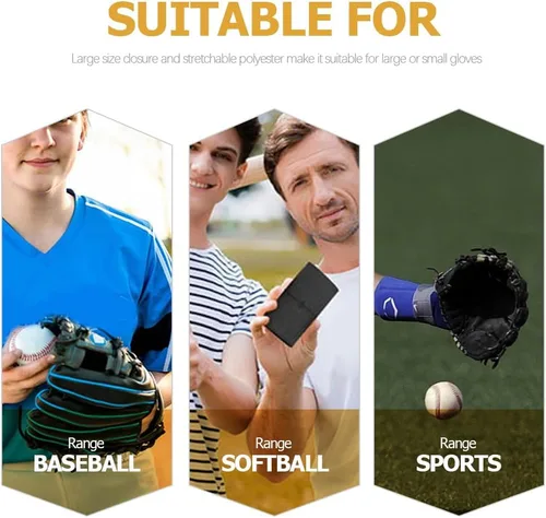 Vista 9 de Garneck 4 piezas de correa para guantes de béisbol, accesorios deportivos, guantes de sóftbol, guantes de béisbol, banda envolvente, guante
