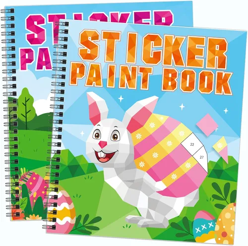 Vista 10 de TBEEJ 2 piezas de manualidades bíblicas para niños de 4 a 8 años, libros de pintura adhesivos, actividades en avión, incluye cristiano Jesús Ángel