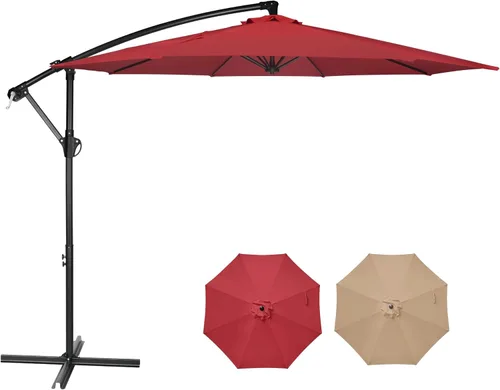 Vista 8 de HealSmart Base de sombrilla de patio de 20 pulgadas, 50 libras, duradera, rellenable, soporte resistente para césped al aire libre, cubierta, junto