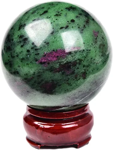 Vista 60 de JIC Gem Piedra Natural de Jaspe Africano Cristal de Curación Esfera Adivinación Bola de Piedra Preciosa, Feng Shui Reiki Aura Decoración
