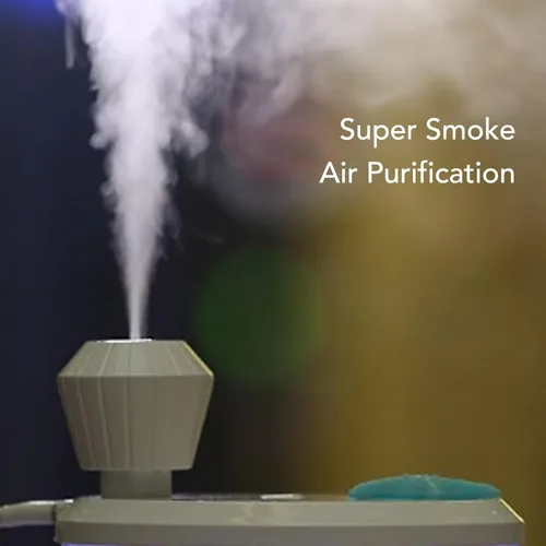 Vista 3 de Mini humidificador con niebla fría, humidificador pequeño para el hogar, automóvil, oficina, dormitorio, humidificadores USB silenciosos de Azul