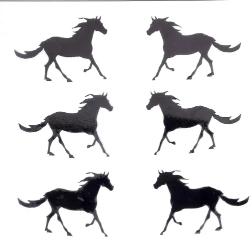 Vista 3 de Confeti Caballo Negro - Paquete al por menor #9860 QS0
