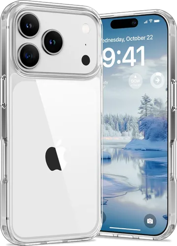 Vista 42 de Vakoo Funda transparente para iPhone 11 Pro Max, antiamarilleo, color negro